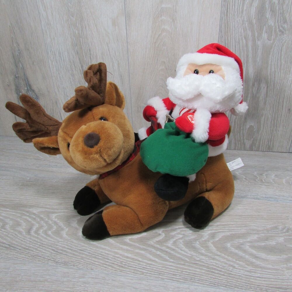 Santa Dasher Reindeer Plush Animated Sing Talk The True Meaning of Christmas
